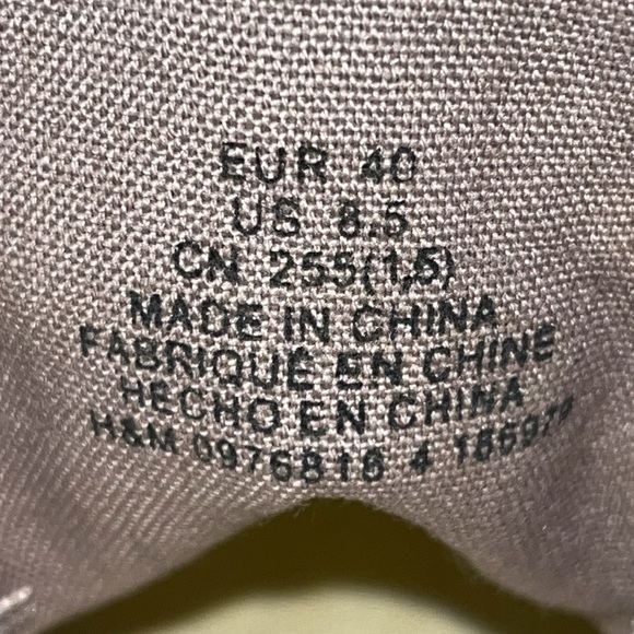 H&M Gray Canvas Platform Sneakers - Picture 10 of 11